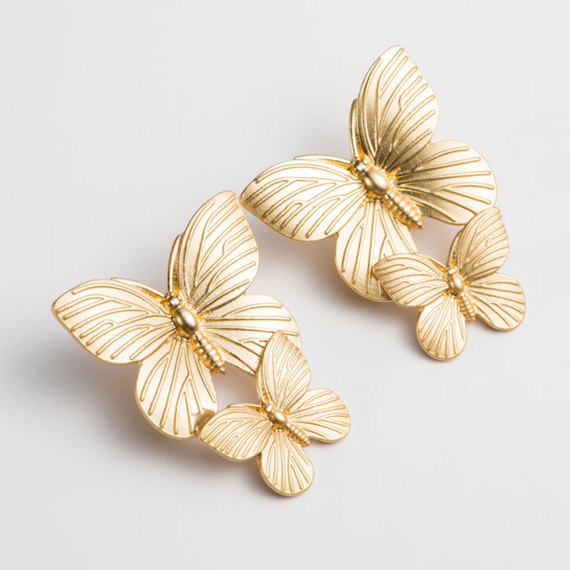 Aurelia Gold Butterfly Earrings