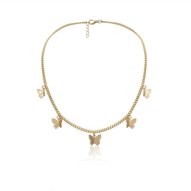 Alice Gold Butterfly Necklace