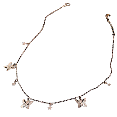 Stars Gold Butterfly Necklace