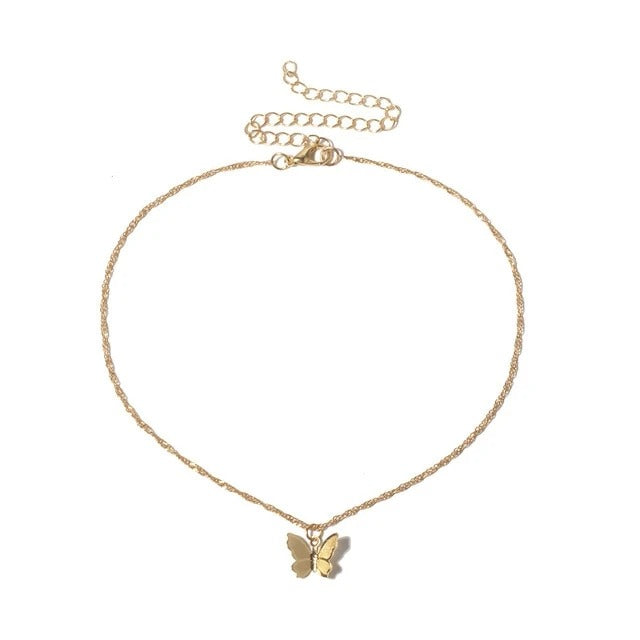 Gold Ella Butterfly Necklace Butterflies