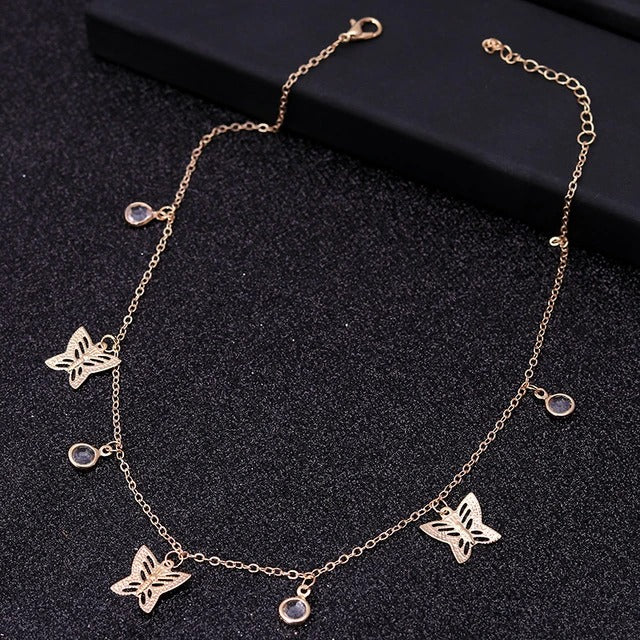 Isabel Gold Butterfly Necklace