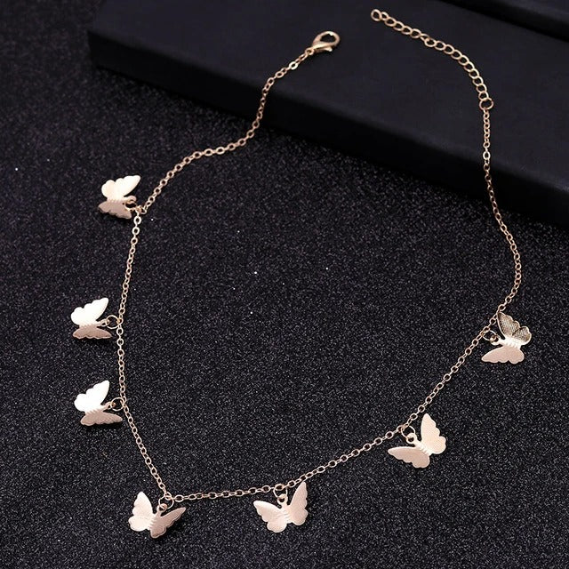 Miley Gold Butterfly Necklace