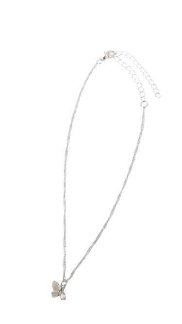 Ella Silver Butterfly Necklace