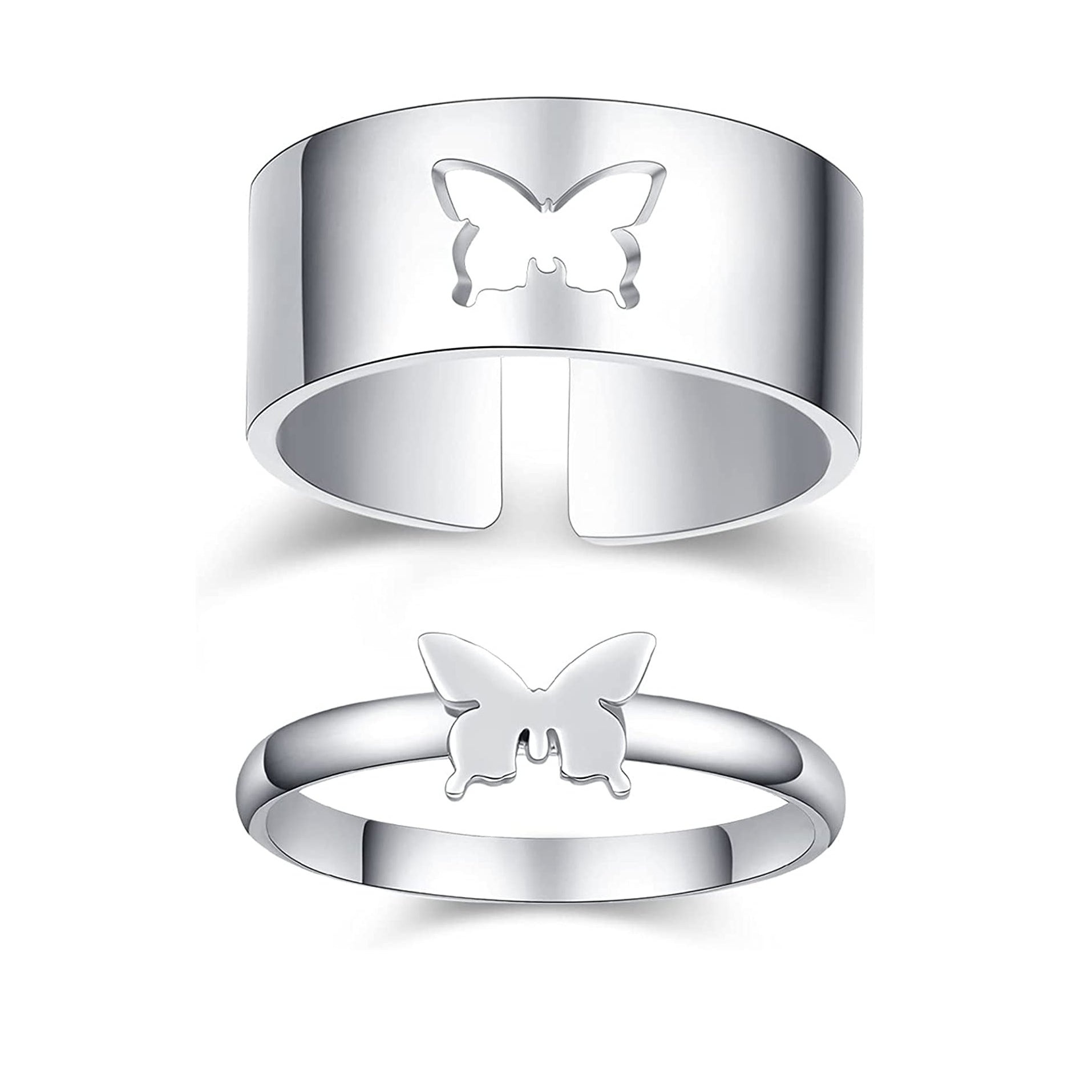 Butterfly promise ring for couples discount