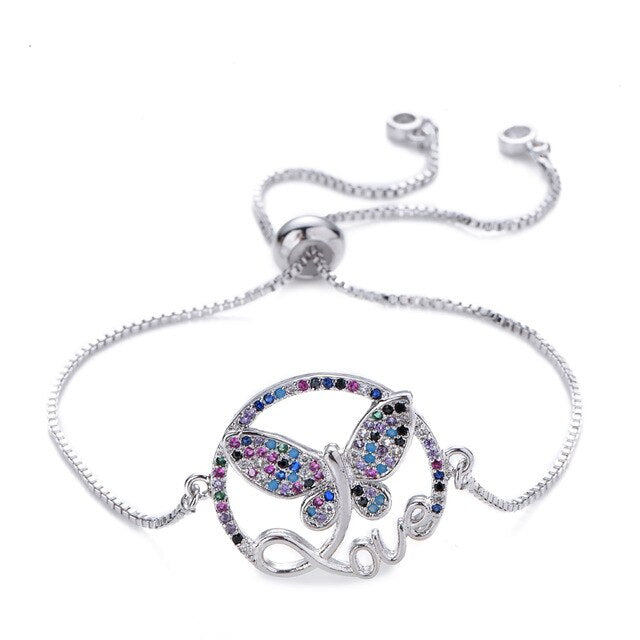 Chloe Love Silver Butterfly Bracelet