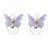 Duet Flap Gold Butterfly Wing Earrings