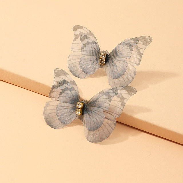 Sophia Blue Butterfly Earrings