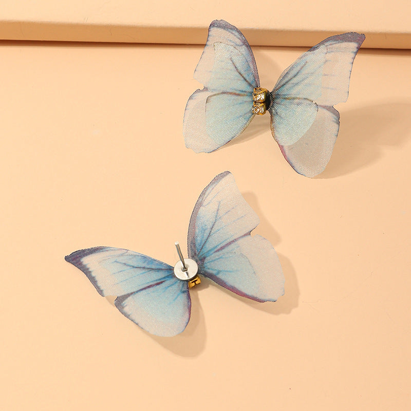 Sophia baby blue Butterfly Earrings