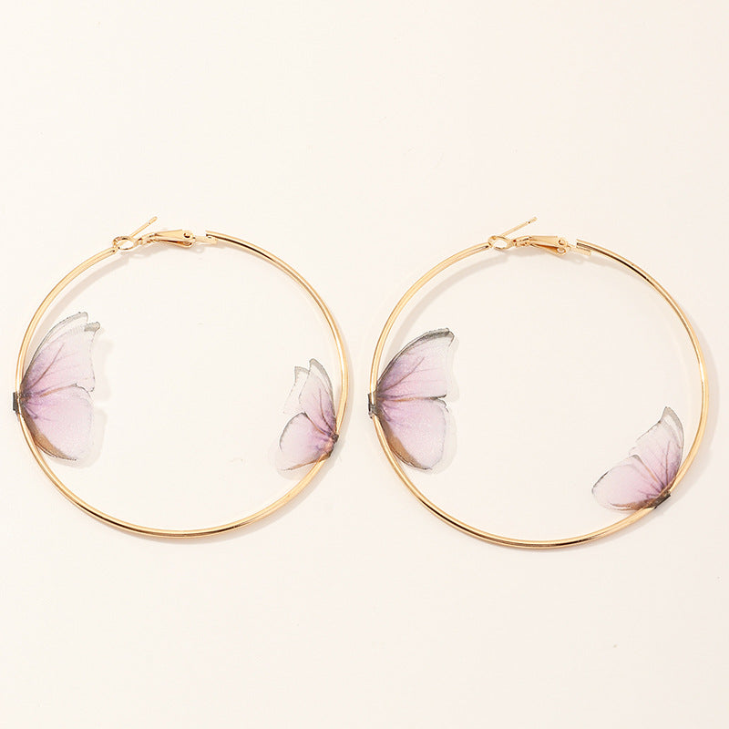 Sophie Purple Butterfly Earrings
