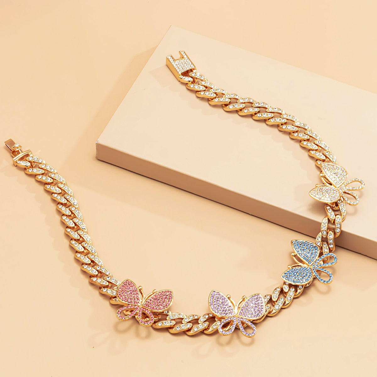 Cuban Link Butterfly Necklace