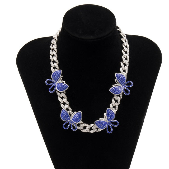 Cuban Link Butterfly Necklace