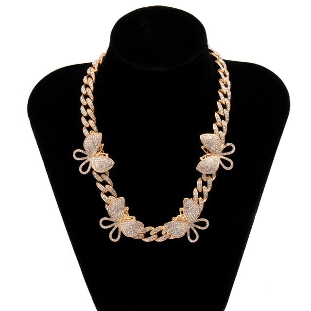Cuban Link Butterfly Necklace