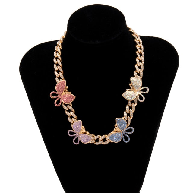 Cuban Link Butterfly Necklace