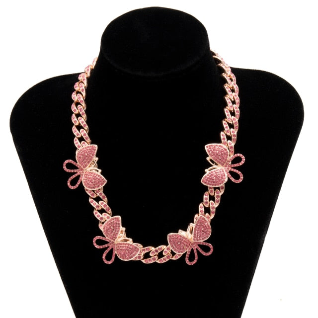 Cuban Link Butterfly Necklace