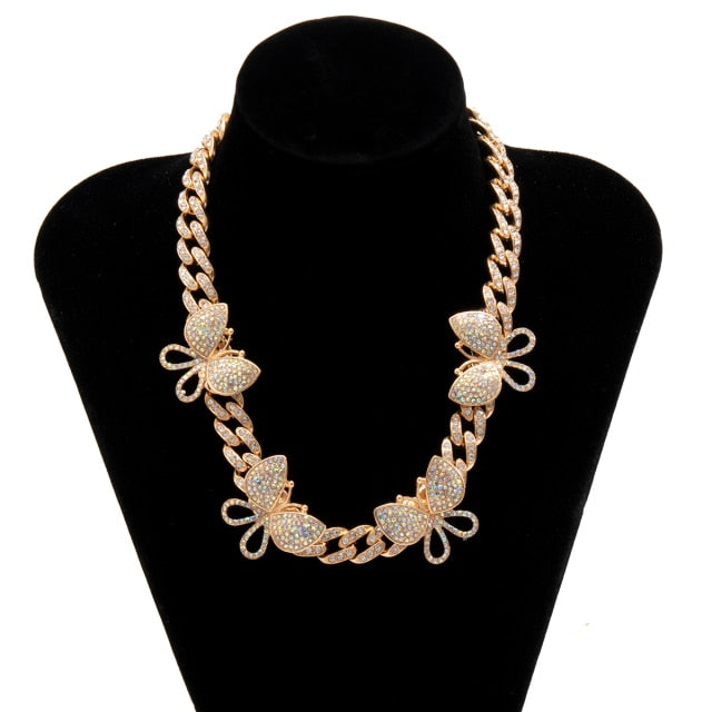 Cuban Link Butterfly Necklace