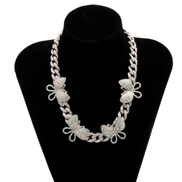 Cuban Link Butterfly Necklace