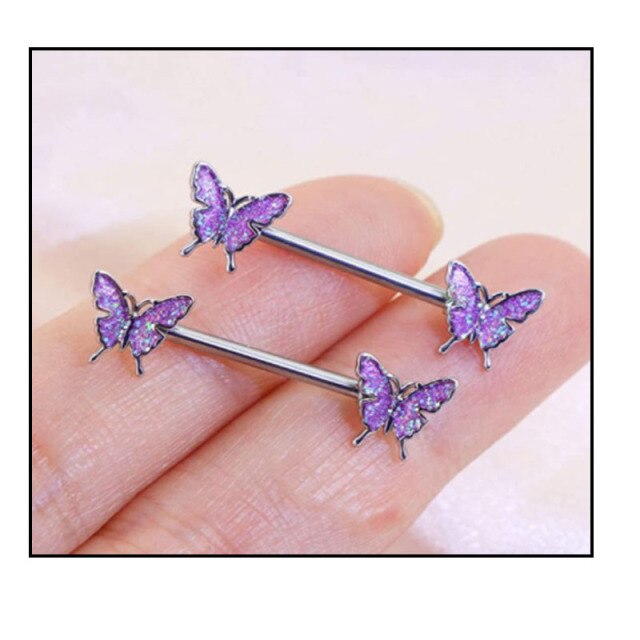 Butterfly Nipple Rings