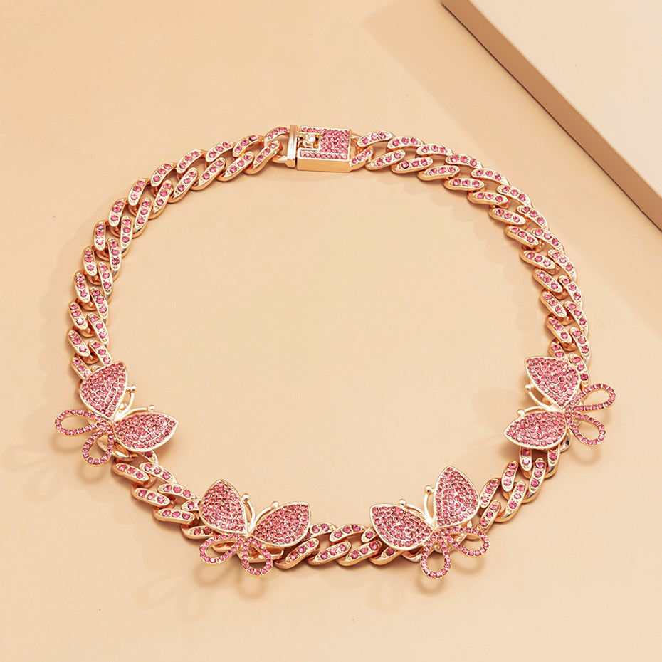 Cuban Link Butterfly Necklace