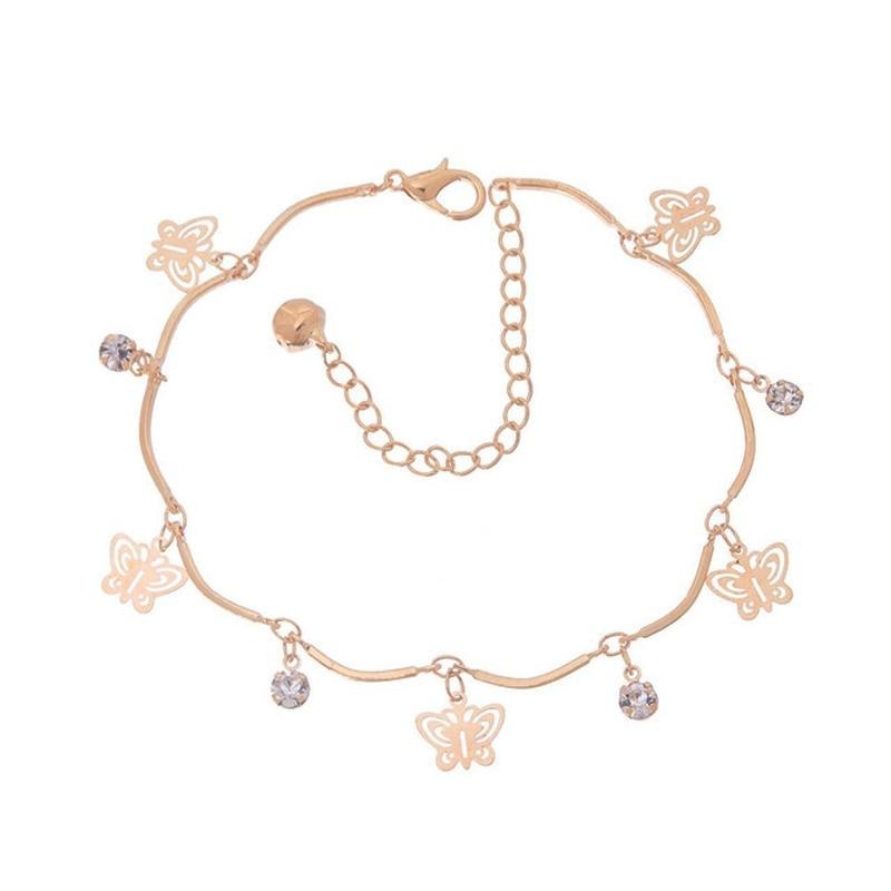 Annabella Rose Gold Butterfly Bracelet