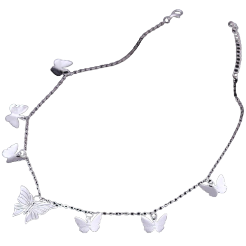 Silver Amy Butterfly Necklace