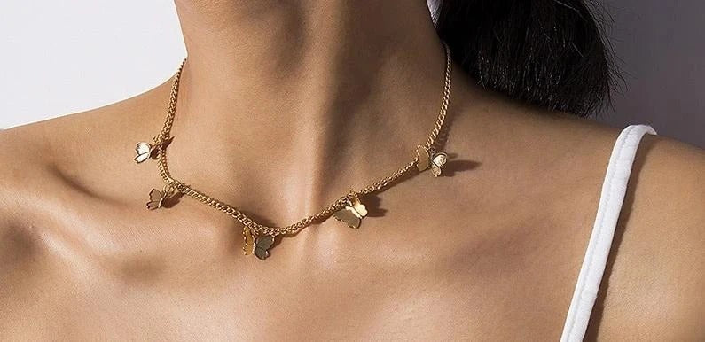 Alice Gold Butterfly Necklace