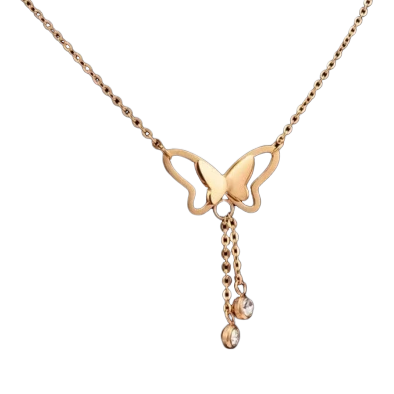 Alina Gold Butterfly Necklace