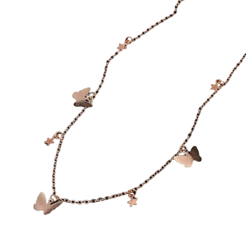 Gold Anais Butterfly Stars Necklace