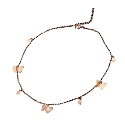 Gold Anais Butterfly Stars Necklace