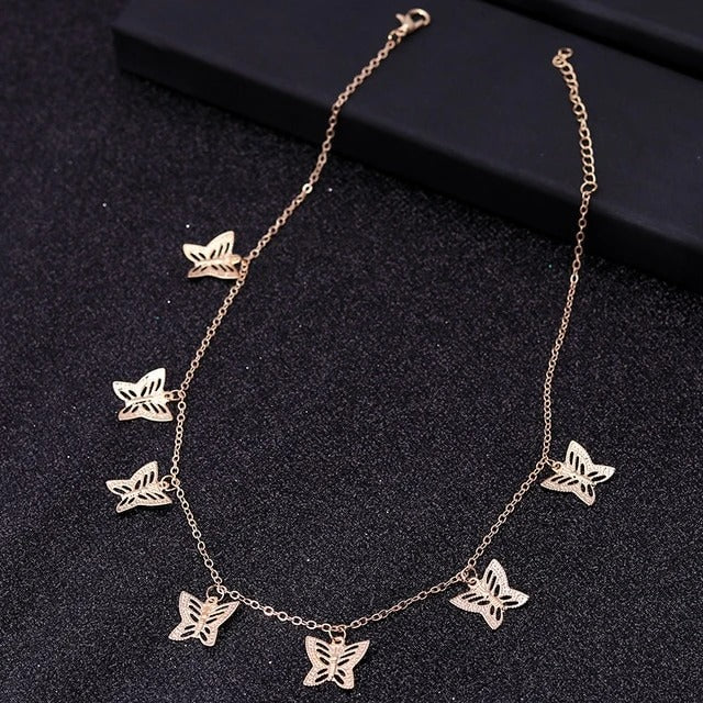 Kira Gold Butterfly Necklace
