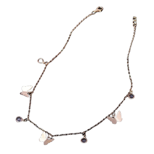 Lucie Gold Butterfly Necklace
