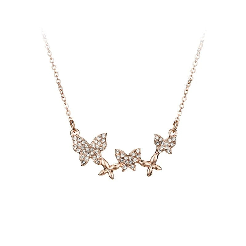 Ellia Gold Butterfly Necklace
