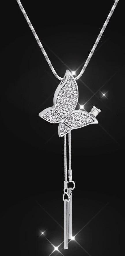 Mariah Diamond Butterfly Necklace