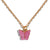 Celeste Pink Butterfly Necklace