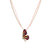 Pink Celia Crystal Butterfly Necklace