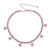 Pink Diamonds Butterfly Choker Necklace