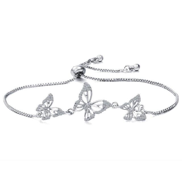 Sterling Silver Butterfly Bracelet