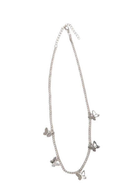 Alice Silver Butterfly Necklace