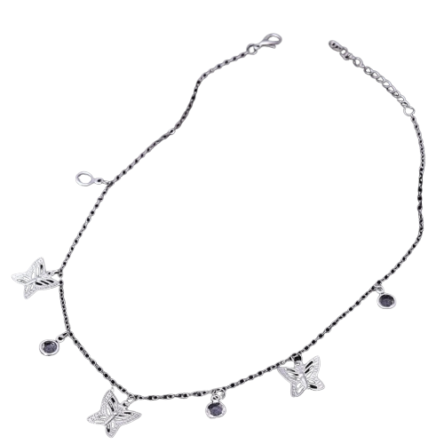 Isabel Silver Butterfly Necklace