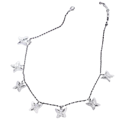 Kira Silver Butterfly Necklace