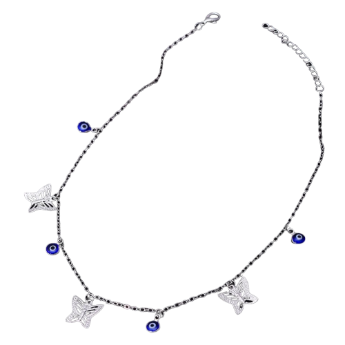 Lise Silver Butterfly Necklace
