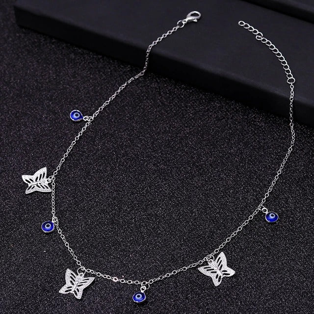 Lise Silver Butterfly Necklace