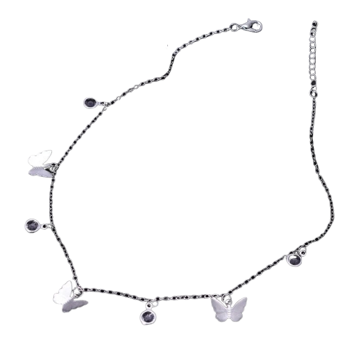 Lucie Silver Butterfly Necklace