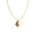 Yellow Celia Crystal Butterfly Necklace