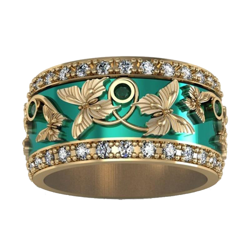 Jeulia Butterfly Ring