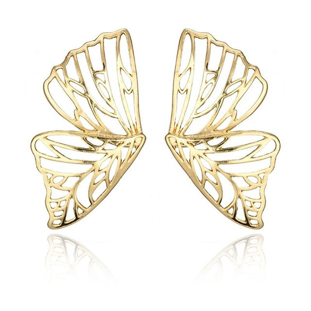 Ava Gold Butterfly Wings Earrings