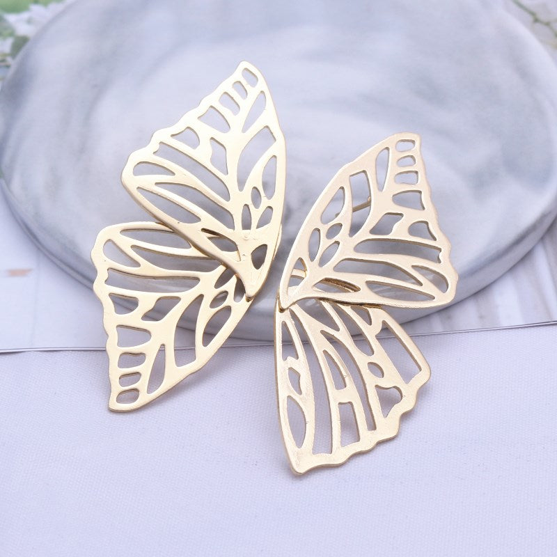 Ava Gold Butterfly Wings Earrings