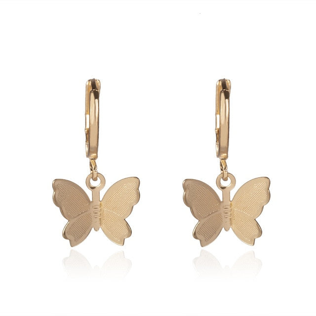 Gold Nina Butterfly Earrings