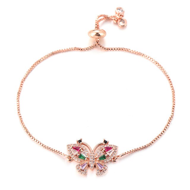 Pia Rose Gold Butterfly Bracelet