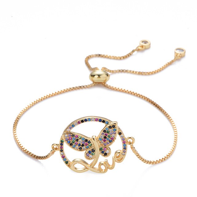 Chloe Love Gold Butterfly Bracelet