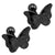 Shining Monarch Black Butterfly Earrings
